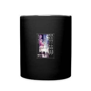 Japanese Streetwear Aesthetic - Full Colour Mug - black - Front