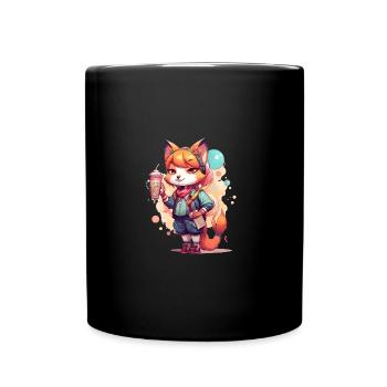 Café à la limonade pour chien japonais Shiba Inu - Mug uni - noir - Devant