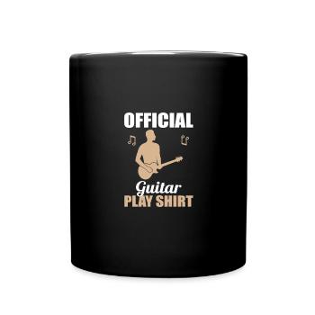 Chemise cadeau officielle du jeu de guitariste - Mug uni - noir - Devant