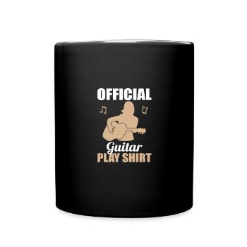 Offizielles Gitarrenspiel Geschenk-Shirt - Tasse einfarbig - Schwarz - Vorne