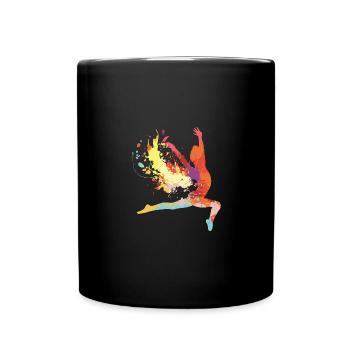 Turnerin - Tasse einfarbig - Schwarz - Vorne