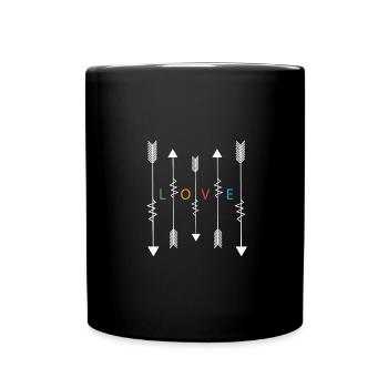 Amour de tir à l'arc - Mug uni - noir - Devant