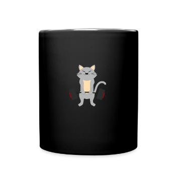 Haltérophiles pour chats - Mug uni - noir - Devant