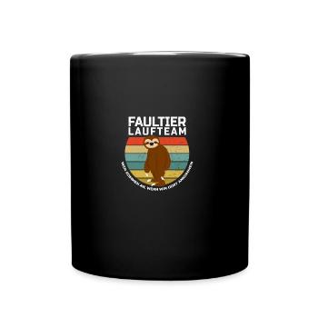 Paresseux Équipe de course ! - Mug uni - noir - Devant