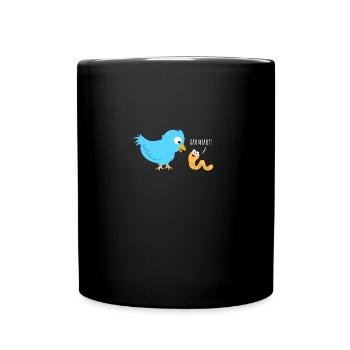 2000. Miau ? Oiseau de ver Drôle. - Mug uni - noir - Devant