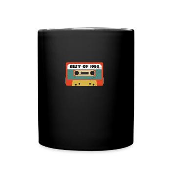 Le meilleur de la cassette d'anniversaire rétro des années 80 - Mug uni - noir - Devant