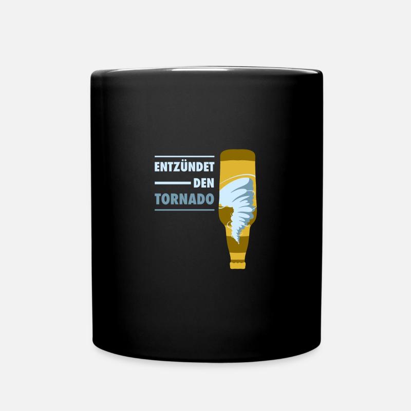 Entzündet den Tornado Bier Exen - Tasse einfarbig - Schwarz