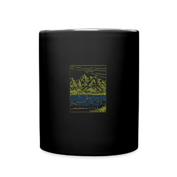 Parc national du Grand Canyon Minimaliste Rétro - Mug uni - noir - Devant