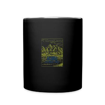 Parc national Acadia Minimaliste Rétro - Mug uni - noir - Devant