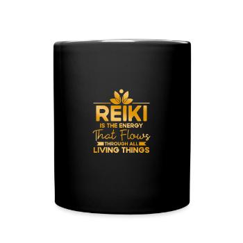 Reiki Symbol Reiki Meister Reiki Kristall Geschenk - Tasse einfarbig - Schwarz - Vorne
