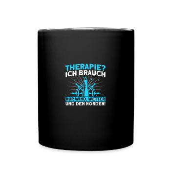 Norddeutsch Norden Nordsee Zitate Heimat Geschenk - Tasse einfarbig - Schwarz - Vorne