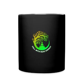 Symbole Reiki Maître Reiki Cadeau de Cristal Reiki - Mug uni - noir - Devant