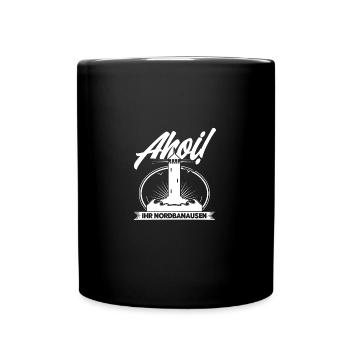 Norddeutsch Norden Nordsee Zitate Heimat Geschenk - Tasse einfarbig - Schwarz - Vorne