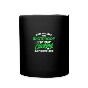 Network Security Specialist Gift - Full Colour Mug - black - Front