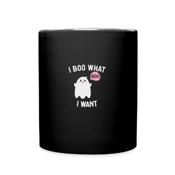Je boo ce que je veux Halloween - Mug uni - noir - Devant