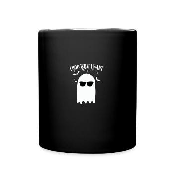 Je boo ce que je veux Halloween - Mug uni - noir - Devant
