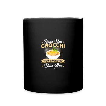 Nudeln Nudel Liebhaber Lasagne Spaghetti Geschenk - Tasse einfarbig - Schwarz - Vorne