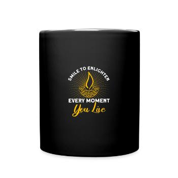Diwali Hindus Sikh Fest der Lichter Geschenk - Tasse einfarbig - Schwarz - Vorne
