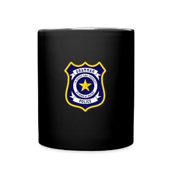 Vintage Grammar Police Funny Sarcastic Quotes - Full Colour Mug - black - Front