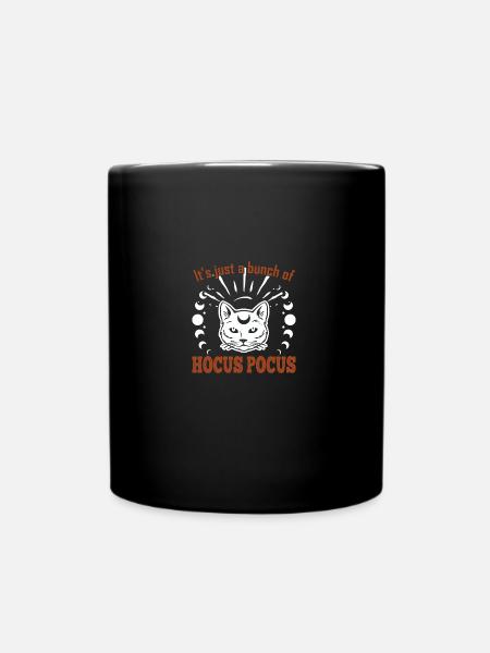 Hocus Pocus Halloween Celestial Cat - Tasse einfarbig - Schwarz