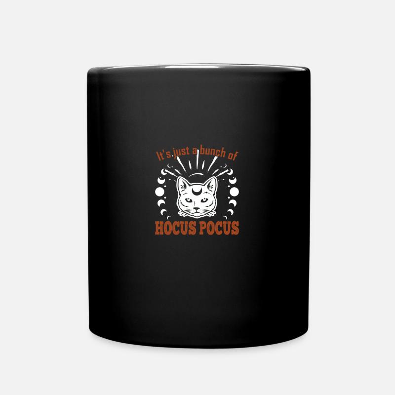 Hocus Pocus Halloween Celestial Cat - Tasse einfarbig - Schwarz