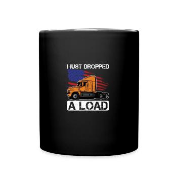 Camionneur Diesel Big Rig Semi-Remorque Camion Chauffeur - Mug uni - noir - Devant