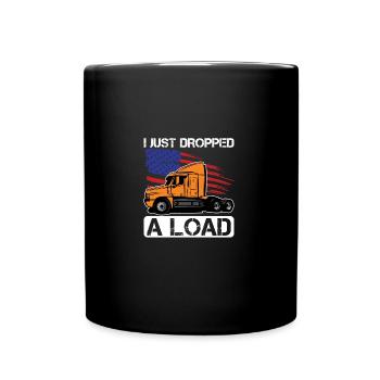 Camionneur Diesel Big Rig Semi-Remorque Camion Chauffeur - Mug uni - noir - Devant
