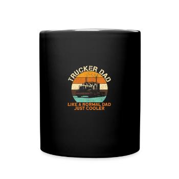 Camionneur Papa Diesel Big Rig Semi-Remorque Camion - Mug uni - noir - Devant