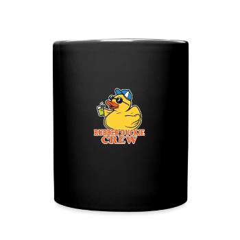 Rubber Duckie Crew Cute Duck - Full Colour Mug - black - Front