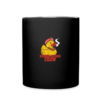 Rubber Duckie Crew Cute Duck - Tasse einfarbig - Schwarz - Vorne