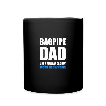 Musicien écossais cornemuse - Mug uni - noir - Devant