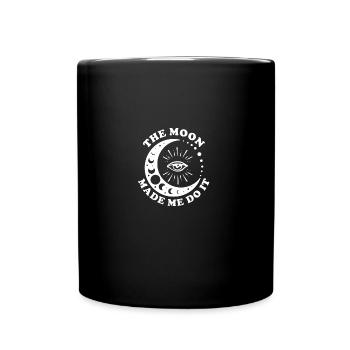 The Moon Made Me Do It Celstial - Tasse einfarbig - Schwarz - Vorne
