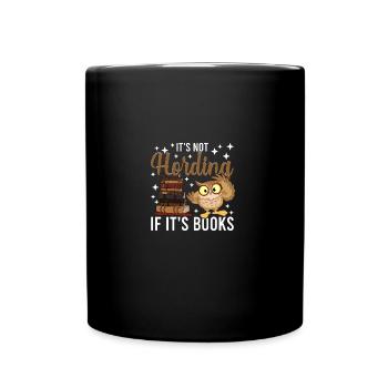 Lecteurs amateurs de livres Ce n’est pas thésauriser si c’est des livres - Mug uni - noir - Devant
