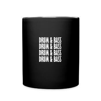Drum And Bass Music Liquid Jungle EDM Cool Drum & - Tasse einfarbig - Schwarz - Vorne
