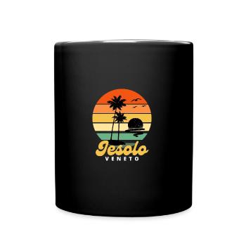 Italy Jesolo Veneto Beach Vacation - Tasse einfarbig - Schwarz - Vorne
