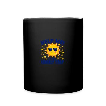 Help Me I'm On A Family Vacation - Tasse einfarbig - Schwarz - Vorne