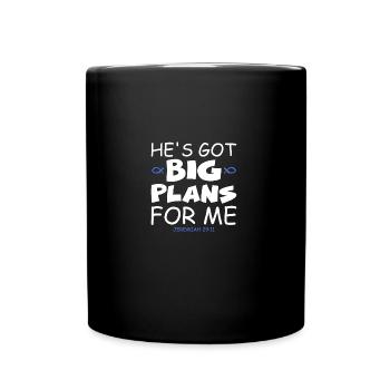 Christian He's Got Big-Plans For Me Jesus - Full Colour Mug - black - Front