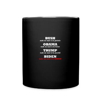 Anti Biden Political Tee For Republican - Full Colour Mug - black - Front
