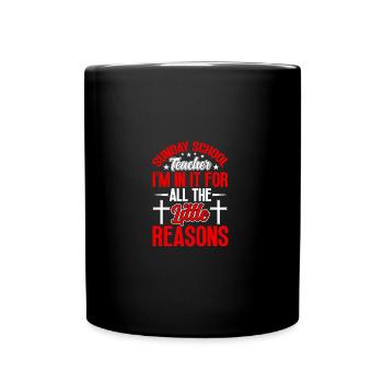 Fidèle serviteur chrétien enseignant de l’école du dimanche - Mug uni - noir - Devant