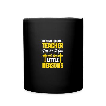 Fidèle serviteur chrétien enseignant de l’école du dimanche - Mug uni - noir - Devant