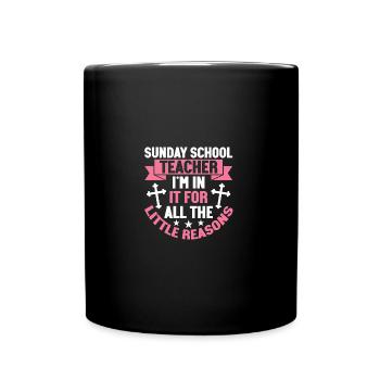 Fidèle serviteur chrétien enseignant de l’école du dimanche - Mug uni - noir - Devant