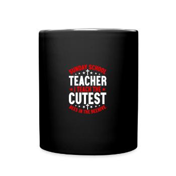 Fidèle serviteur chrétien enseignant de l’école du dimanche - Mug uni - noir - Devant
