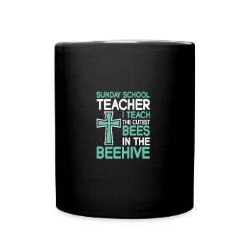 Fidèle serviteur chrétien enseignant de l’école du dimanche - Mug uni - noir - Devant