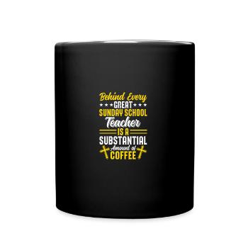Fidèle serviteur chrétien enseignant de l’école du dimanche - Mug uni - noir - Devant
