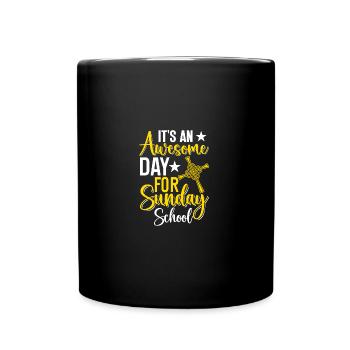 Faithful Servant Christian Sunday School Teacher - Tasse einfarbig - Schwarz - Vorne