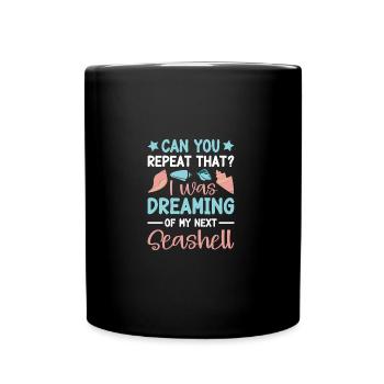 Femmes Shelling Shell Ramasser des coquillages - Mug uni - noir - Devant