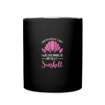 Femmes Shelling Shell Ramasser des coquillages - Mug uni - noir - Devant