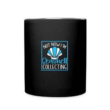 Shelling Seashell Hunter Collecting Seashells - Full Colour Mug - black - Front