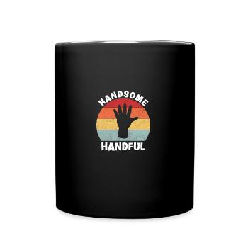 Handsome Handful Vintage 5th Birthday Kids - Tasse einfarbig - Schwarz - Vorne