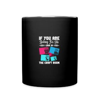 Card Maker Crafting Supplies Kits for Adults - Full Colour Mug - black - Front